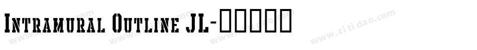 Intramural Outline JL字体转换